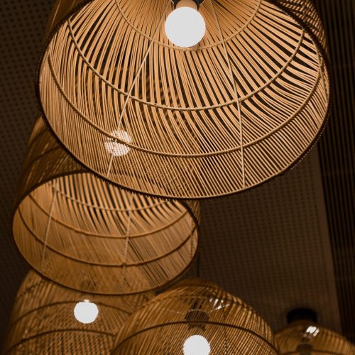 round cane light $69
